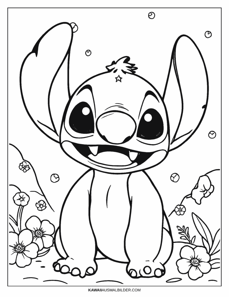 groß  stitch ausmalbild