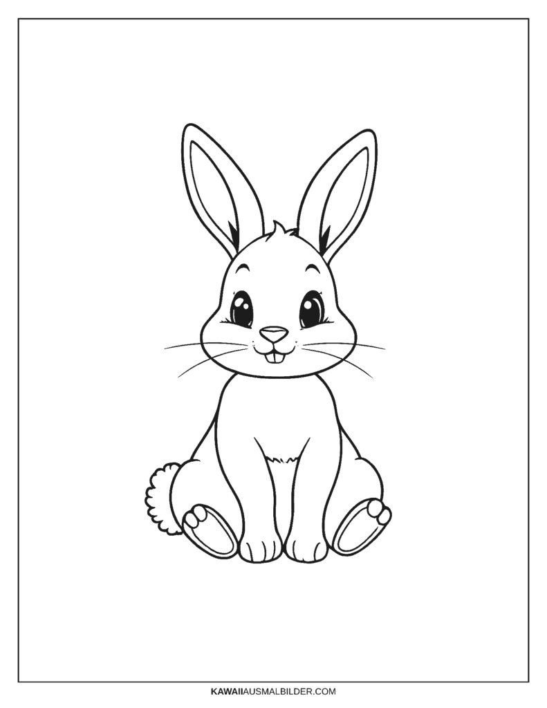 hase ausmalbild