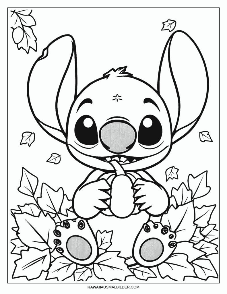 herbst  stitch ausmalbild