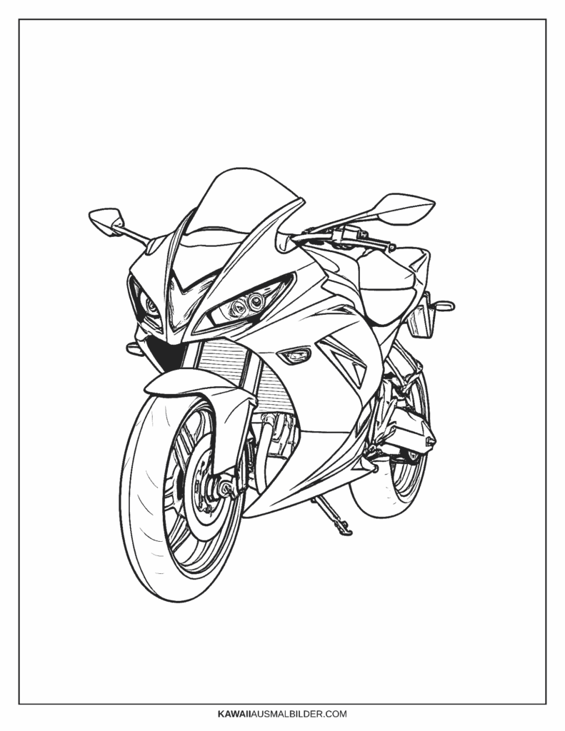 kawasaki ninja ausmalbild