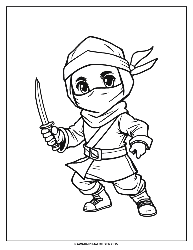 kinder ausmalbild ninjago