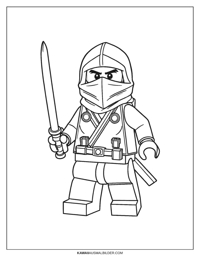 lego ninjago  ausmalbild