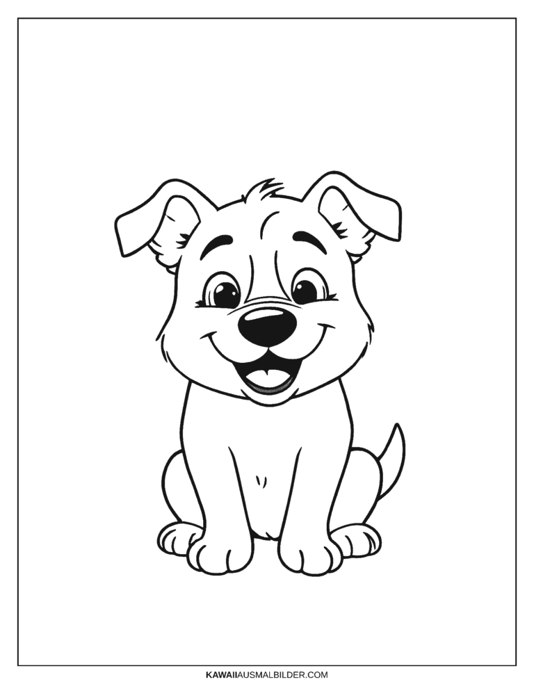Die besten Hunde Ausmalbilder zum Ausdrucken für Kinder [Kostenloses