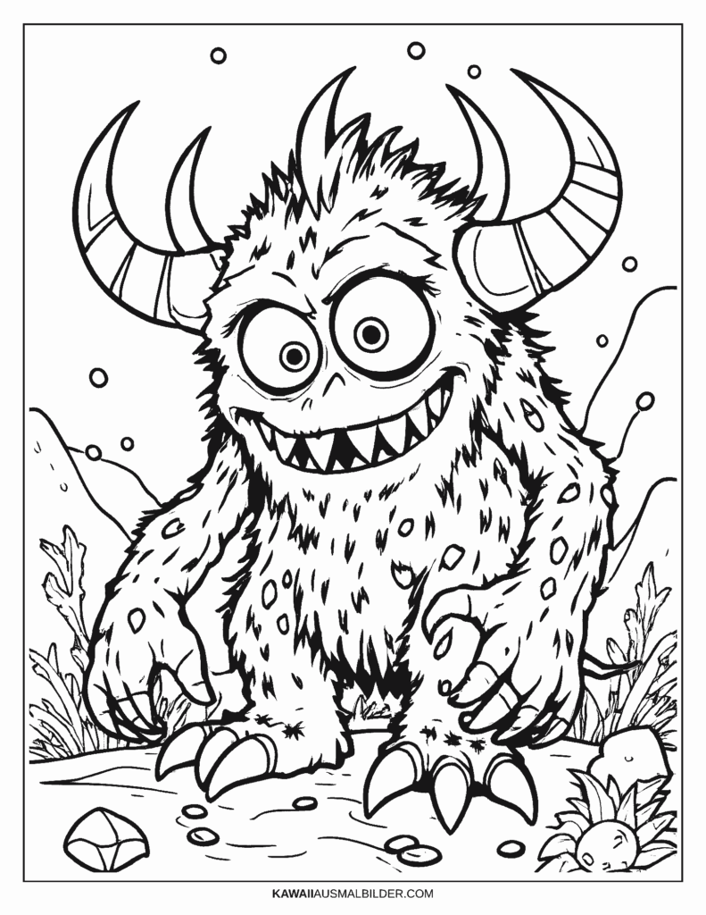 monster ag ausmalbild