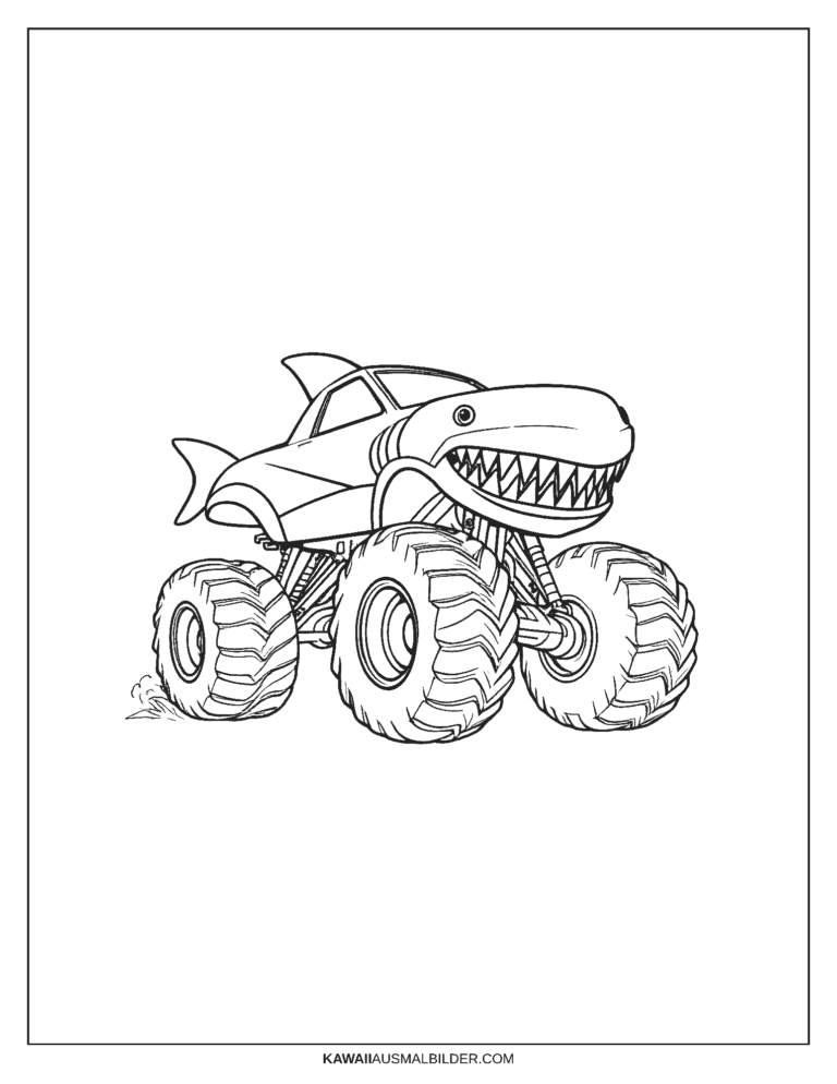 Kostenlose Monster Ausmalbilder zum Ausdrucken für Kinder [PDF