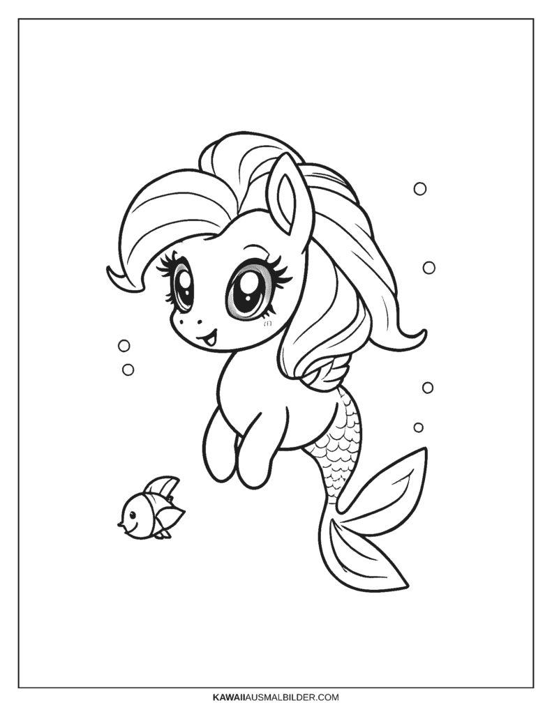 my little pony meerjungfrau ausmalbild