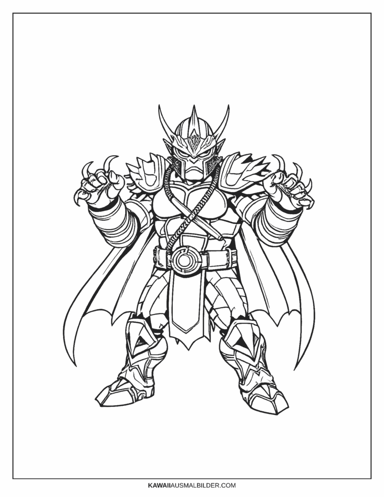 ninja turtles shredder ausmalbild