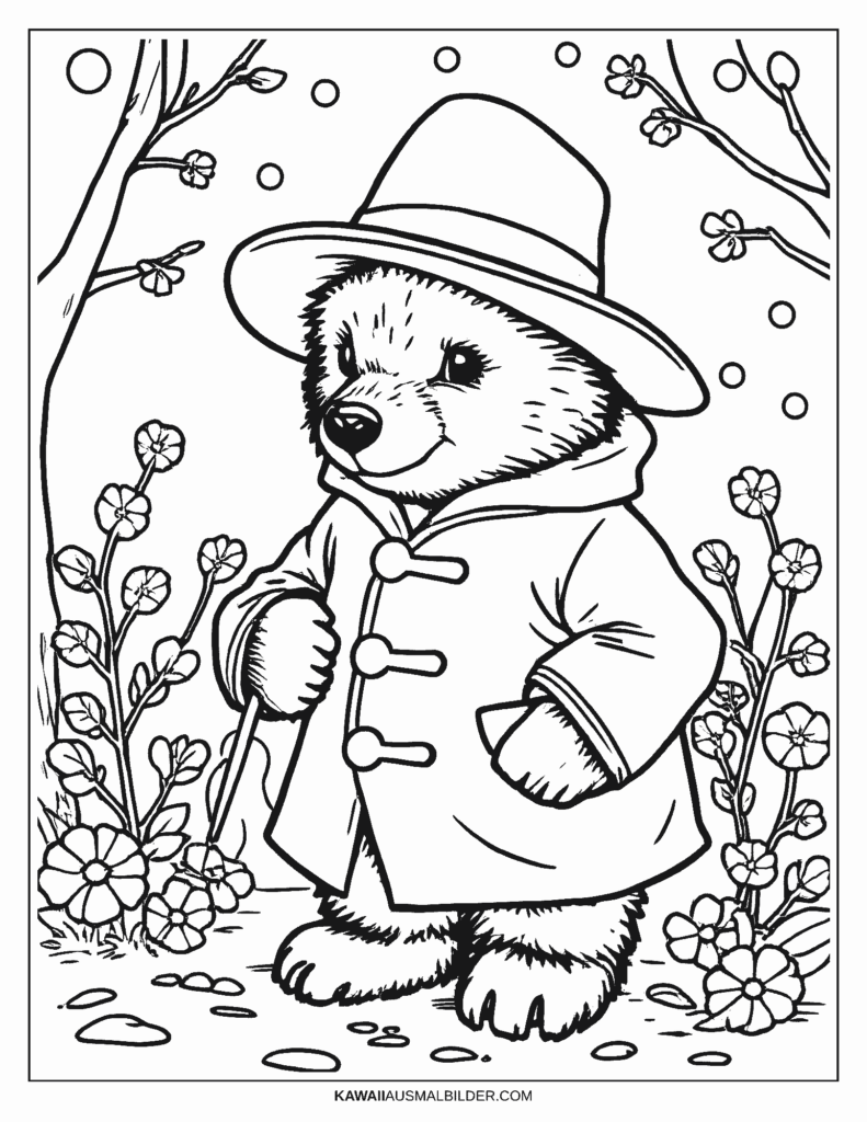 paddington bär ausmalbild
