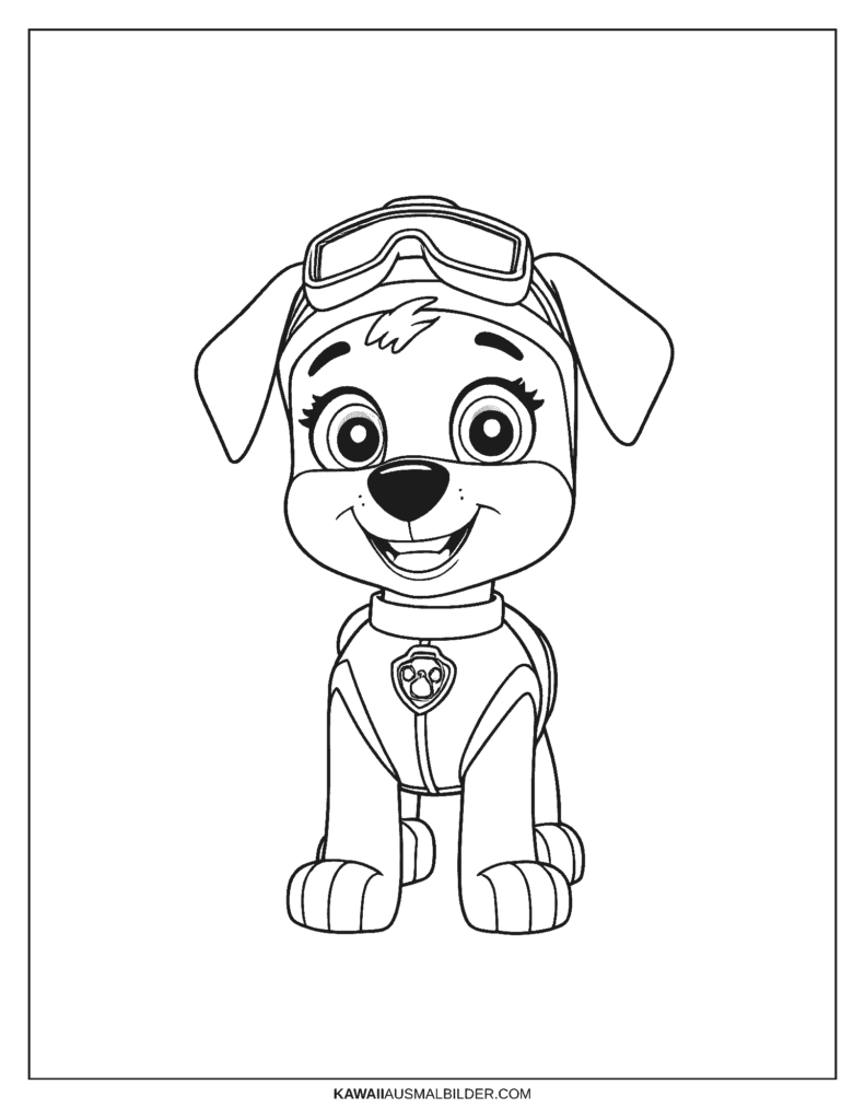 paw patrol hund ausmalbild