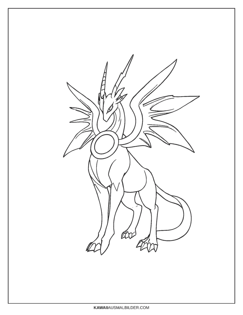 pokemon arceus ausmalbild