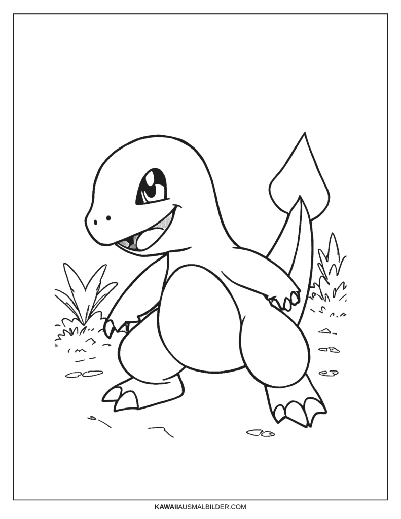 pokemon ausmalbild glumanda