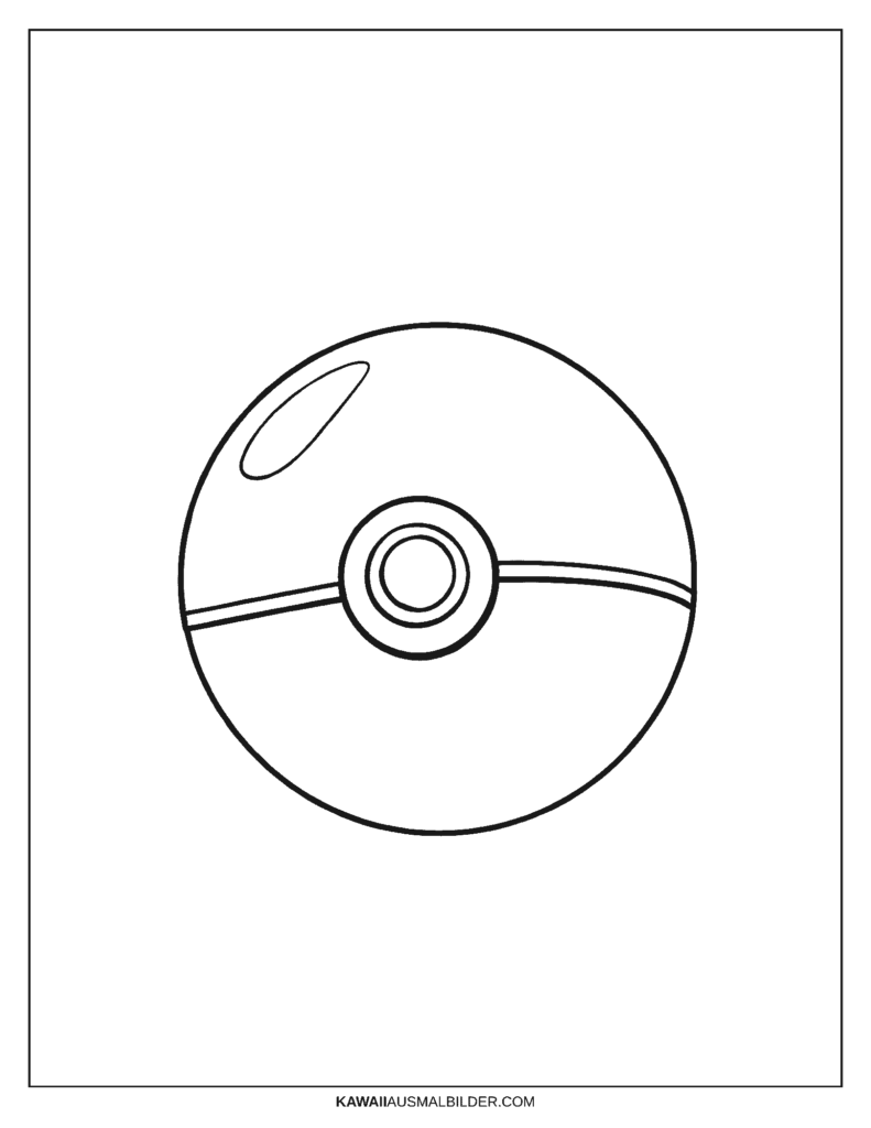 pokemon ball ausmalbild