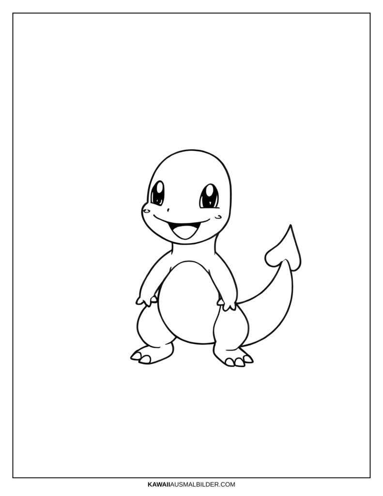pokemon charmander ausmalbild