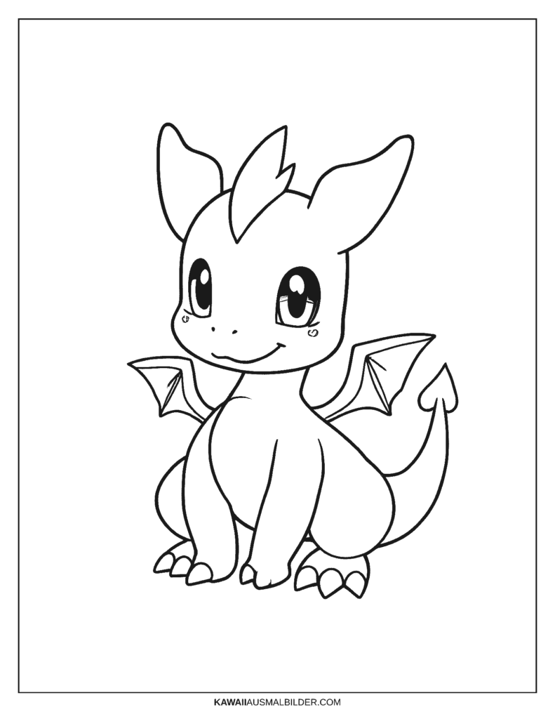 pokemon drachen ausmalbild