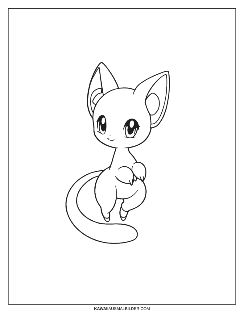 pokemon mew ausmalbild