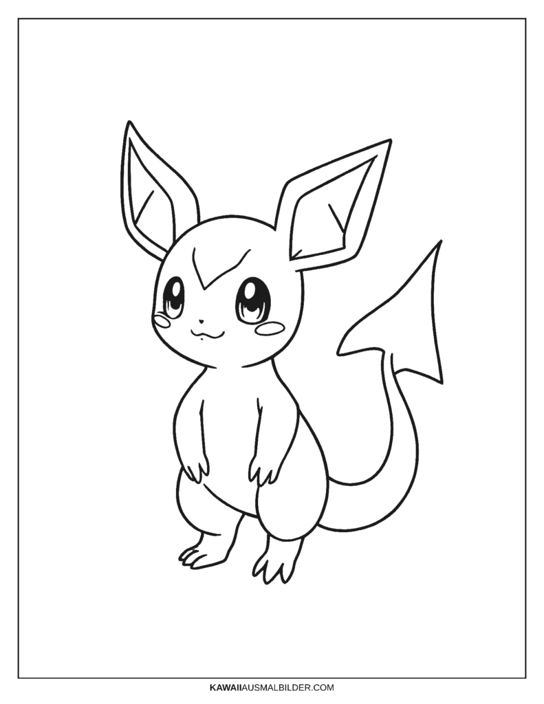 raichu pokémon ausmalbild