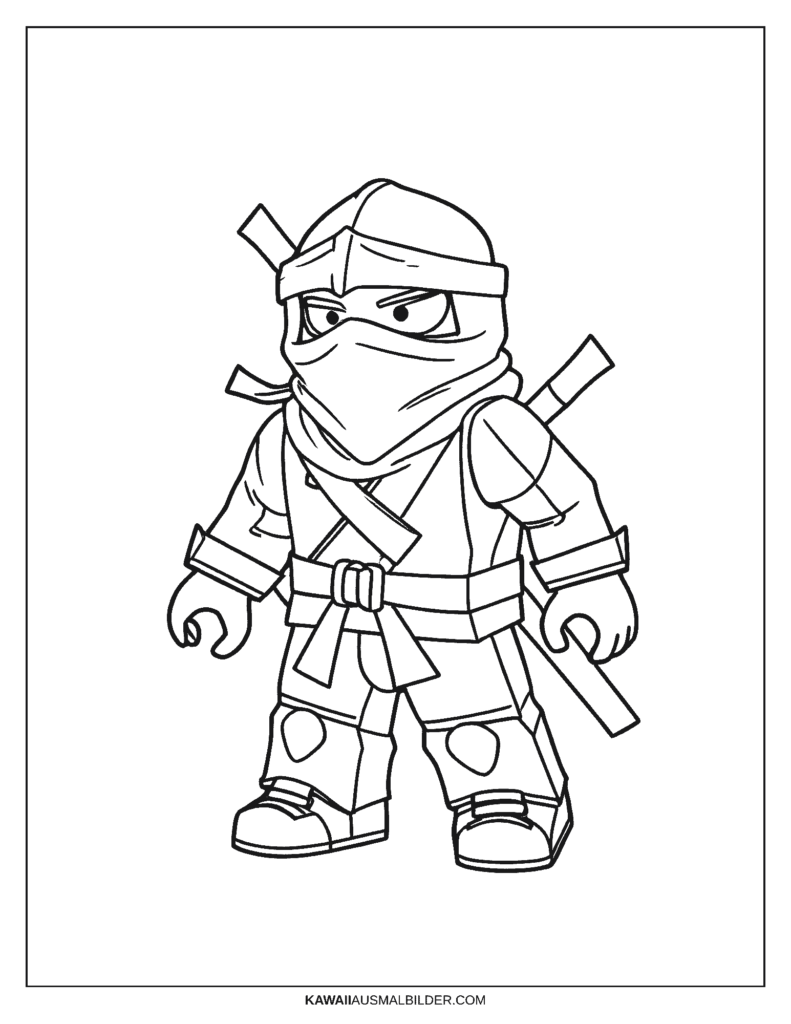 roblox ninja ausmalbild