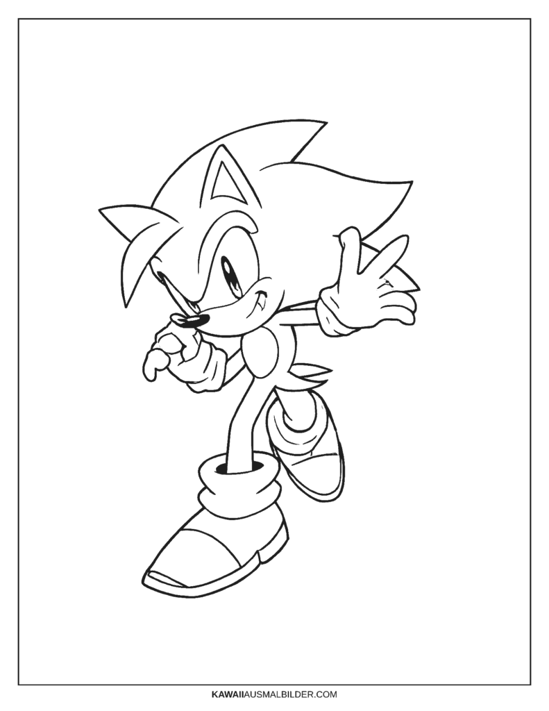 shin sonic ausmalbild
