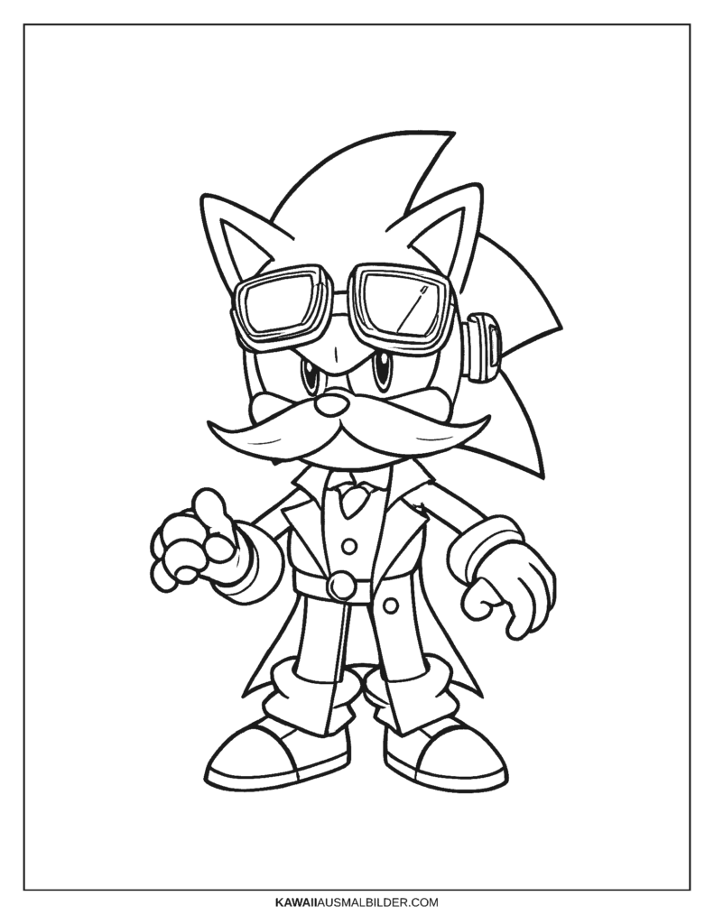 sonic dr eggman ausmalbild