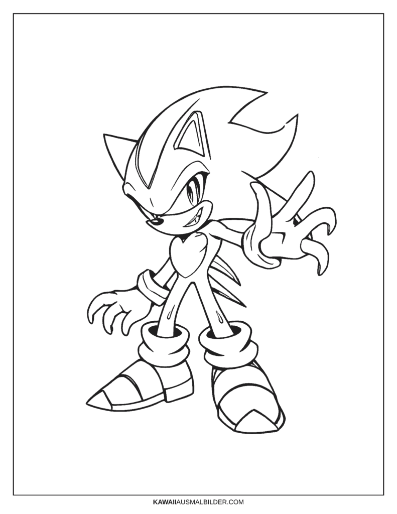 sonic infinite ausmalbild