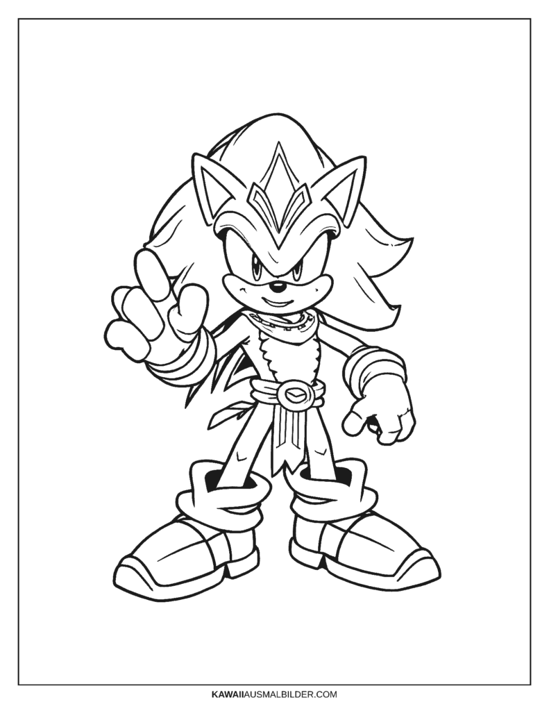 sonic knuckles ausmalbild