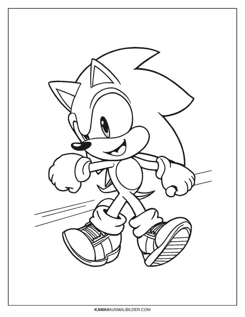 sonic mania ausmalbild