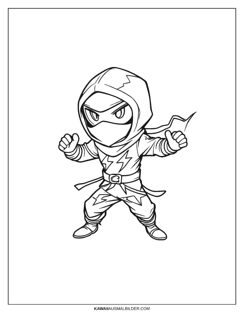 stumble guys ninja ausmalbild