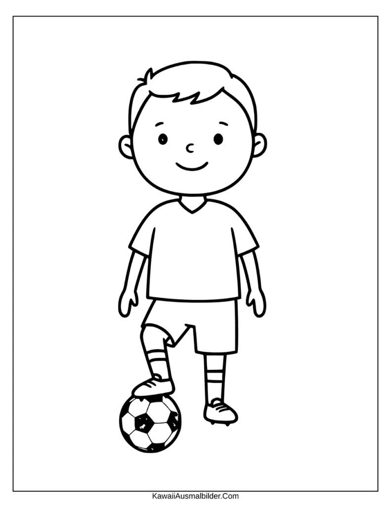 ausmalbild fußballspieler