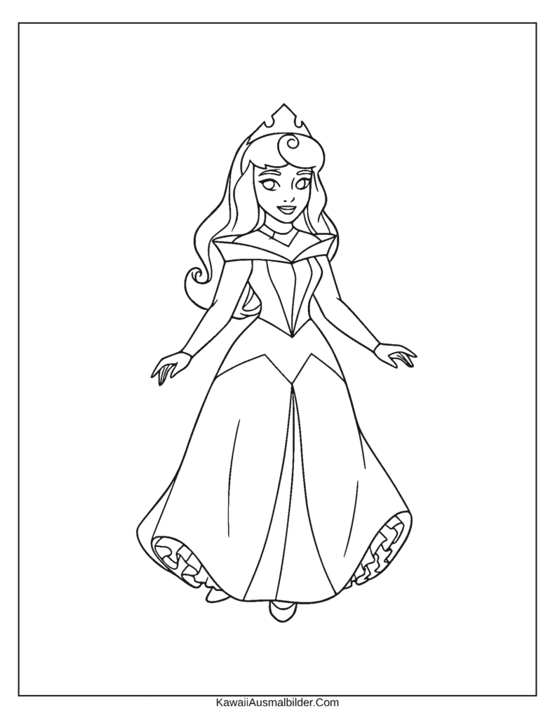 Ausmalbild Disney Aurora