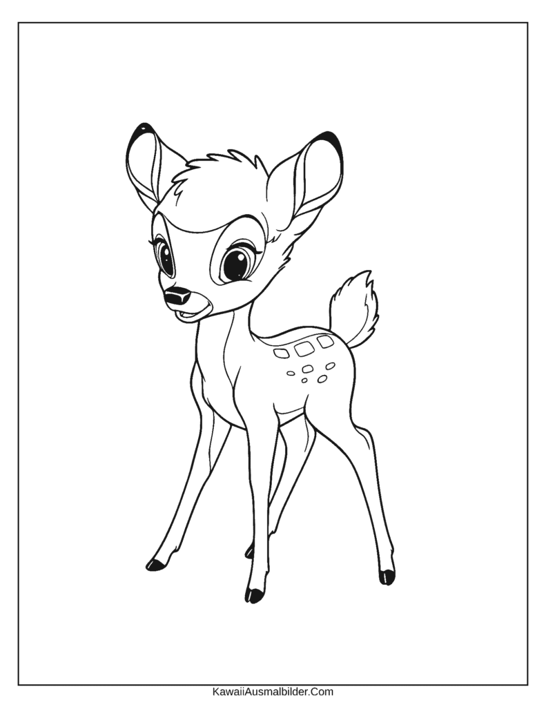 Ausmalbild Disney Bambi