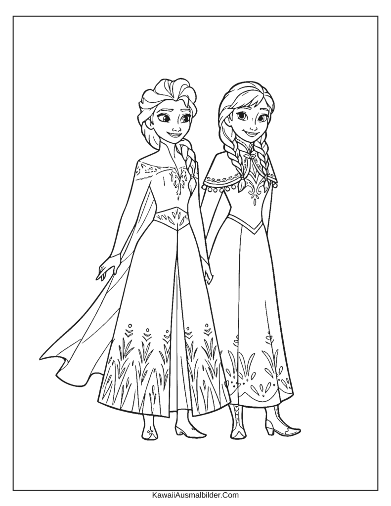 Ausmalbild Disney Frozen