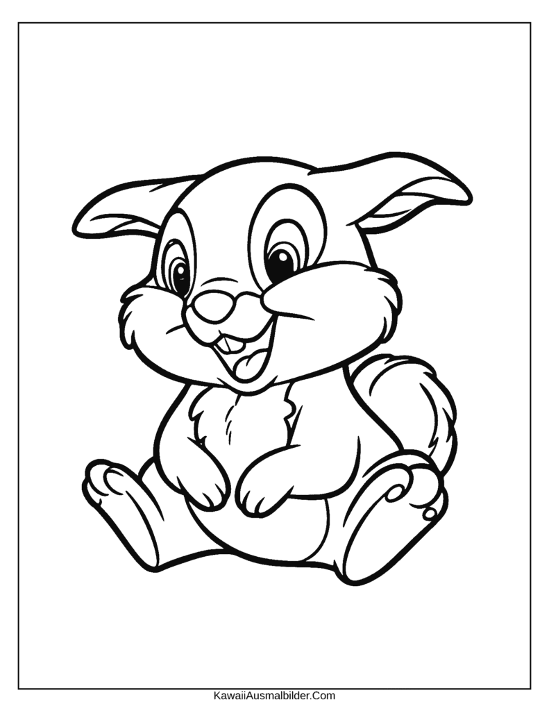 Ausmalbild Disney Klopfer