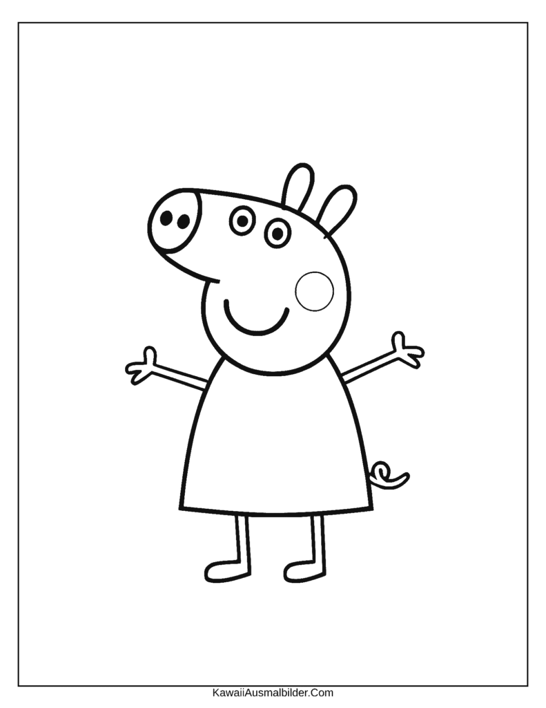 Ausmalbild Peppa Wutz