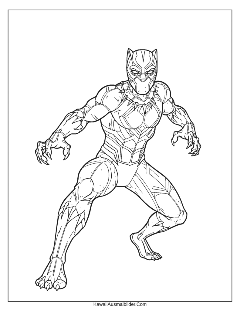 Black Panther Ausmalbild