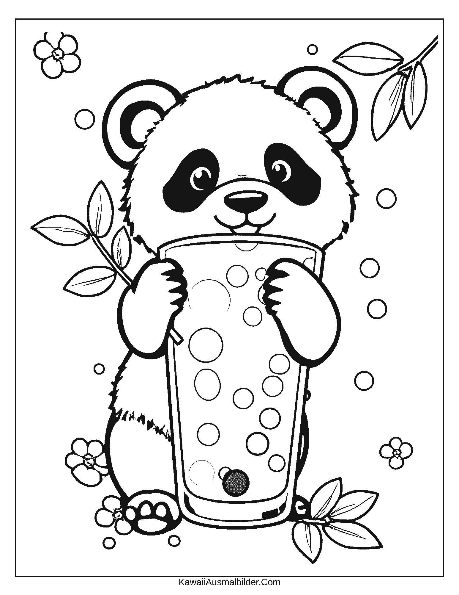 Kostenlose bubble tea Ausmalbilder zum Ausdrucken [PDF] - Kostenlose