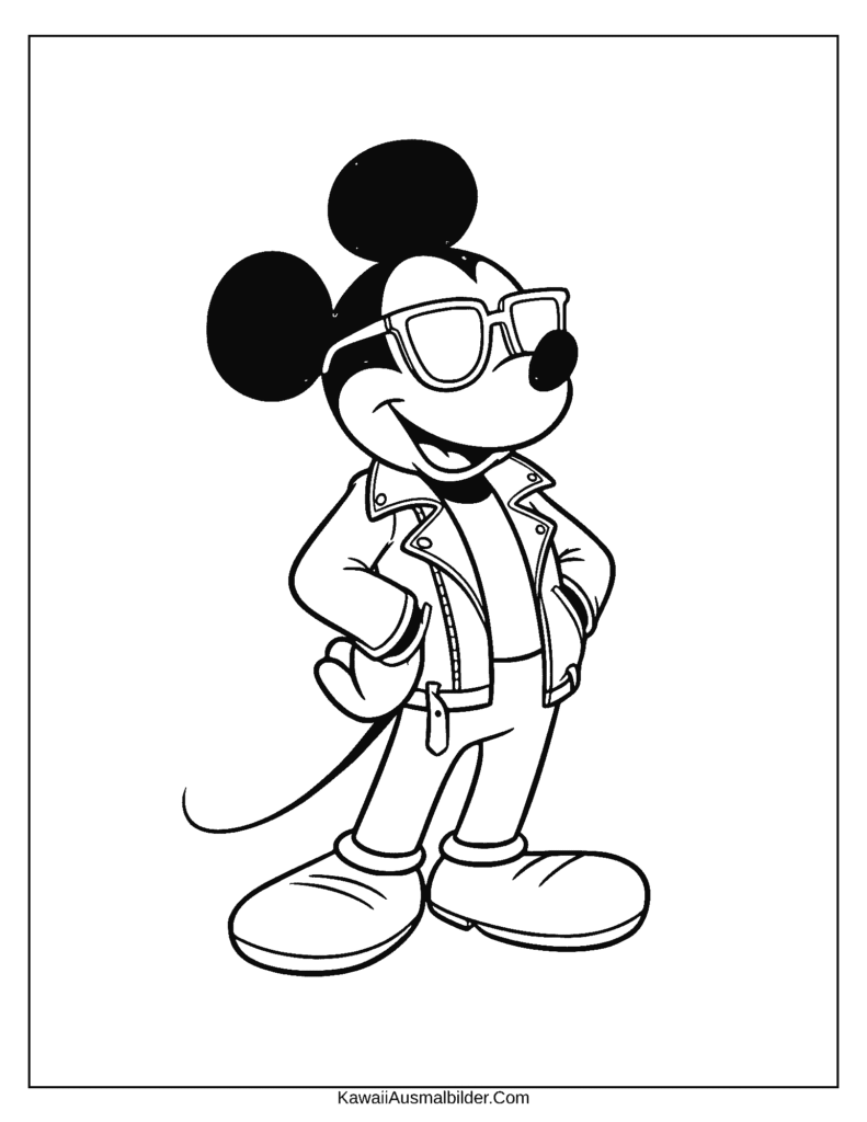 Coole Disney-ausmalbild