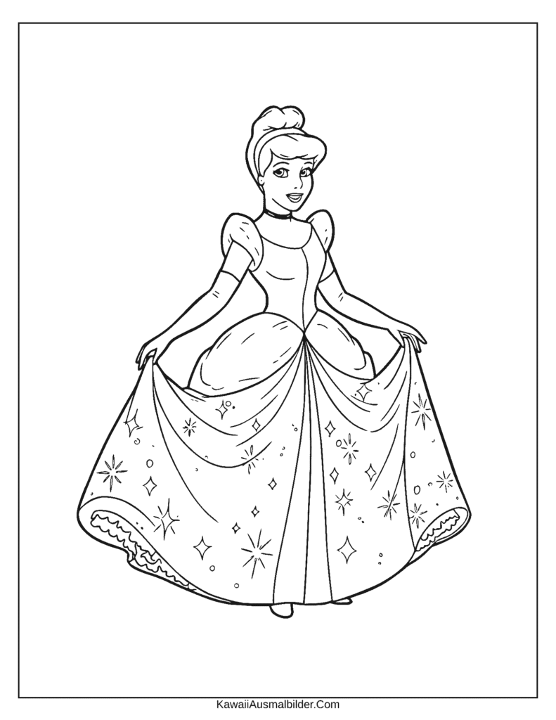 Disney Cinderella ausmalbild