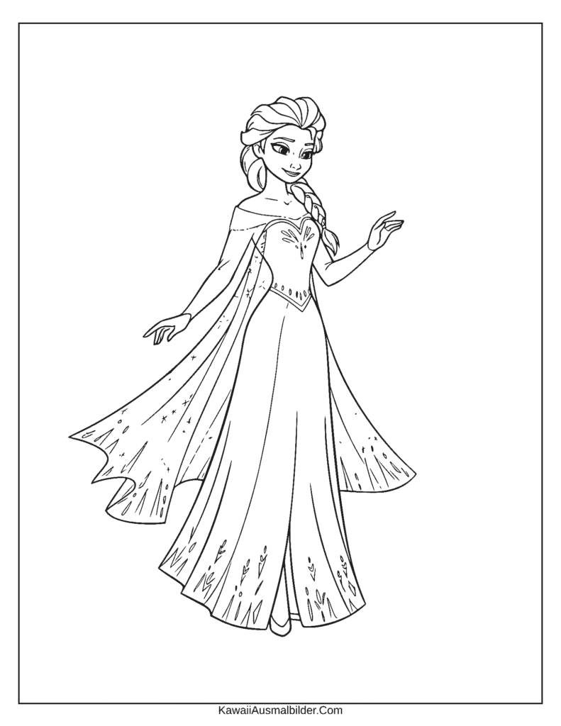 Disney Elsa ausmalbild