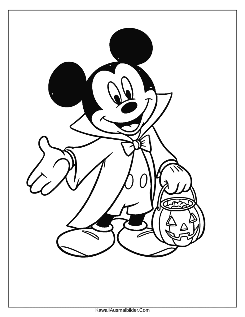 Disney Halloween ausmalbild