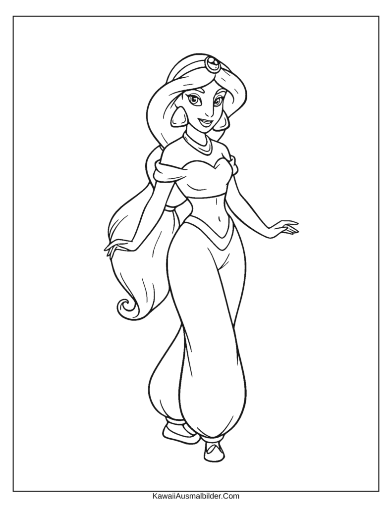 Disney Jasmin ausmalbild