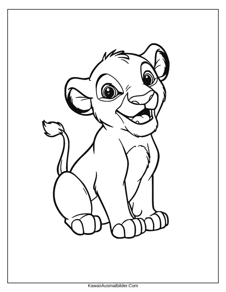 Disney König der Löwen ausmalbild