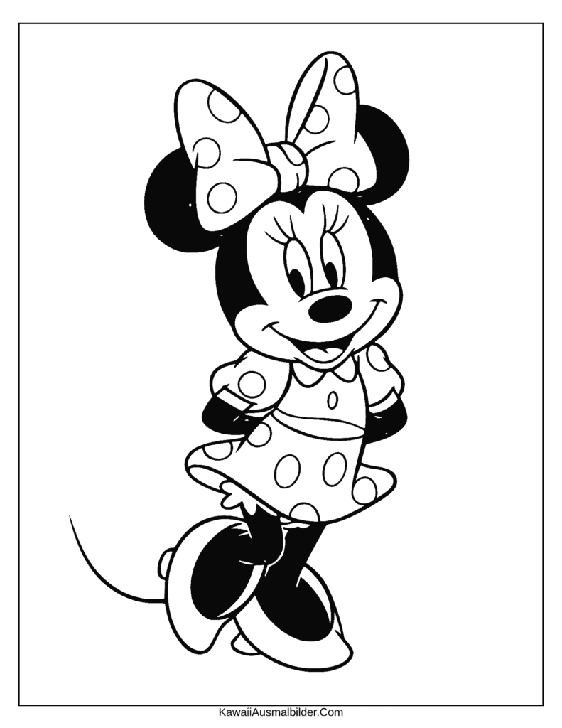 Disney Minnie Maus ausmalbild