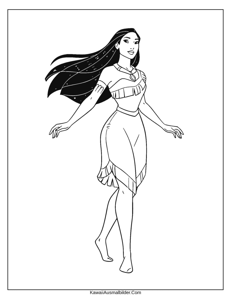Disney Pocahontas ausmalbild