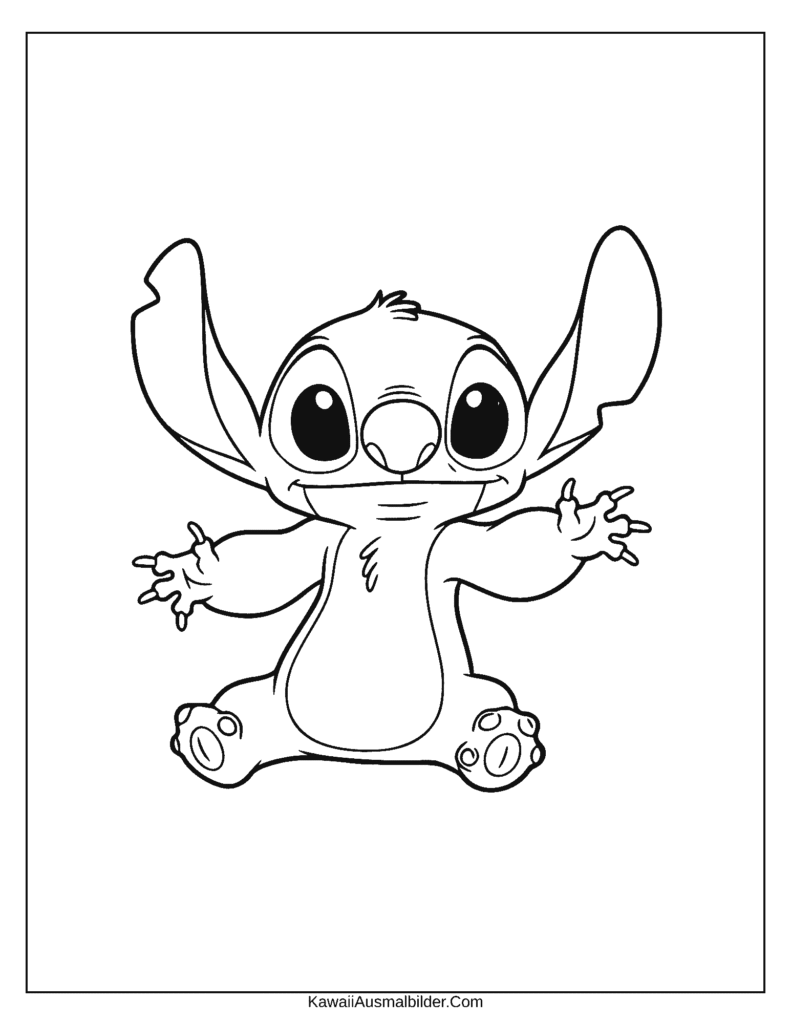 Disney Stitch-ausmalbild zum Ausdrucken