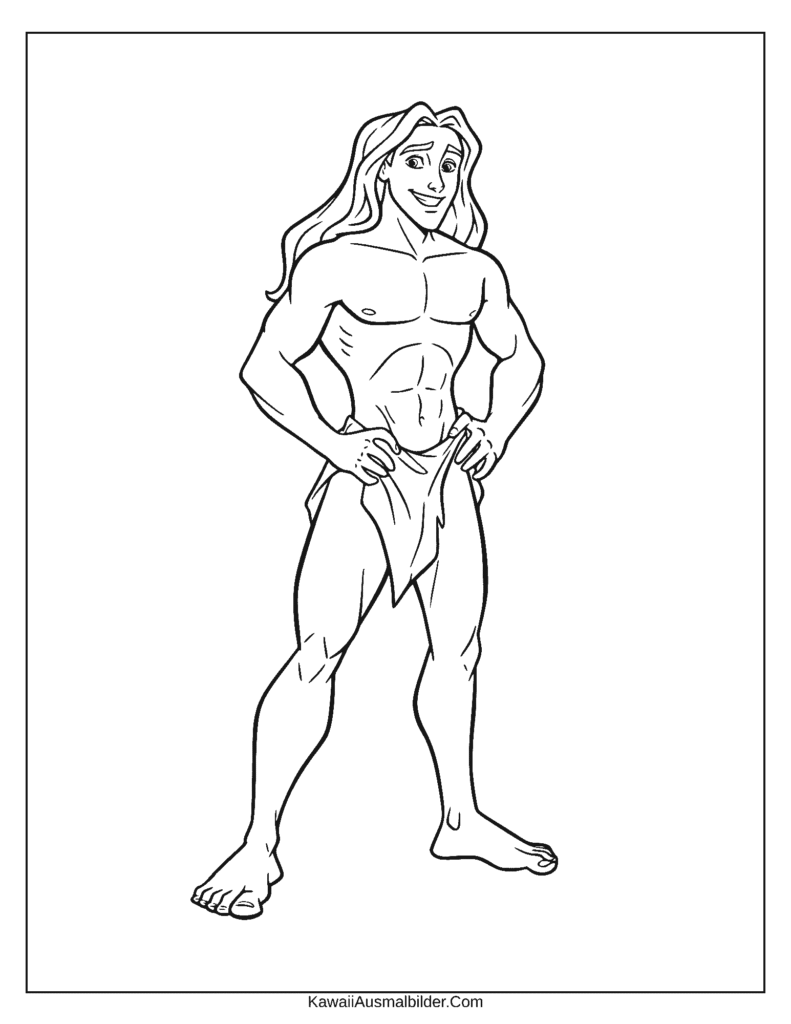 Disney Tarzan ausmalbild
