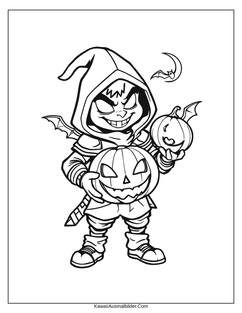 Fortnite Halloween-Ausmalbild