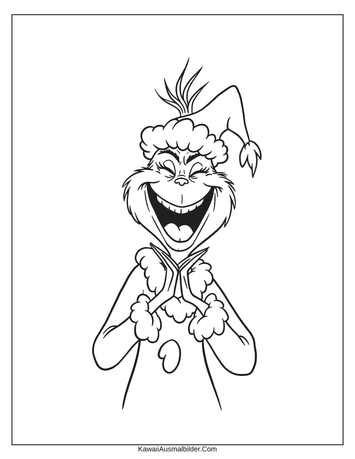 kostenlose Grinch Ausmalbilder zum Ausdrucken für Kinder [PDF ...