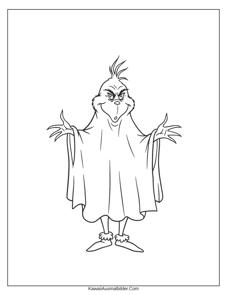 Halloween Grinch Malvorlage
