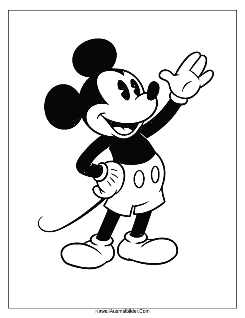 Kostenlose Walt Disney Malvorlage