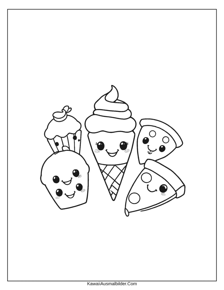 Kostenlose essen Ausmalbilder zum Ausdrucken [PDF] - Kostenlose